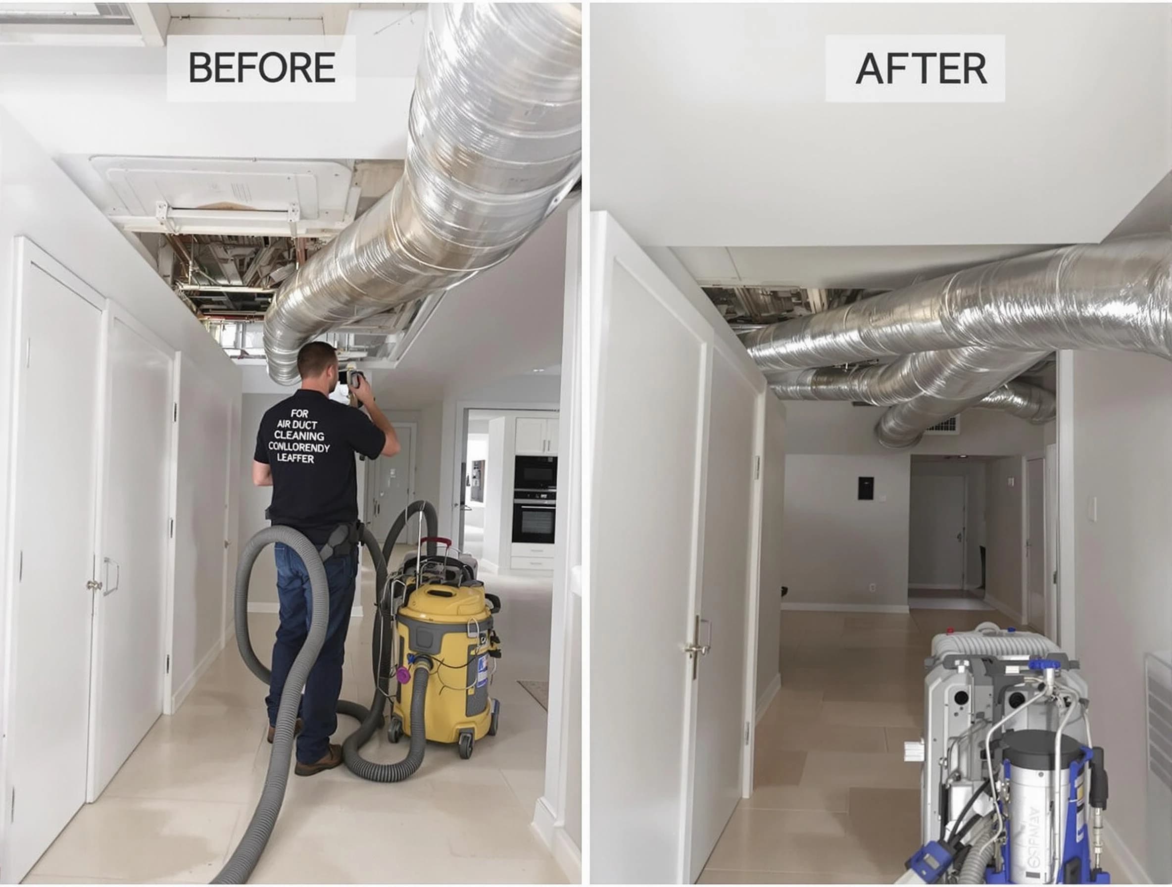Edmond Air Duct Cleaning professional performing thorough air duct cleaning in Edmond