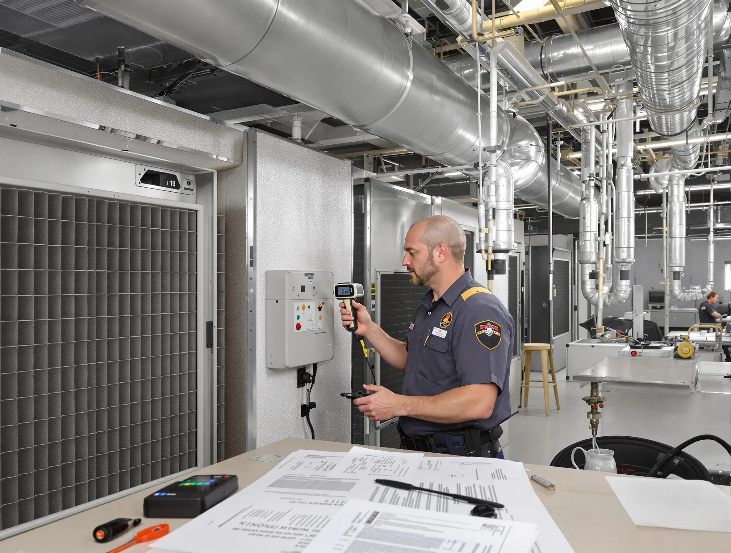 Professional filter system inspection by Edmond Air Duct Cleaning in Edmond