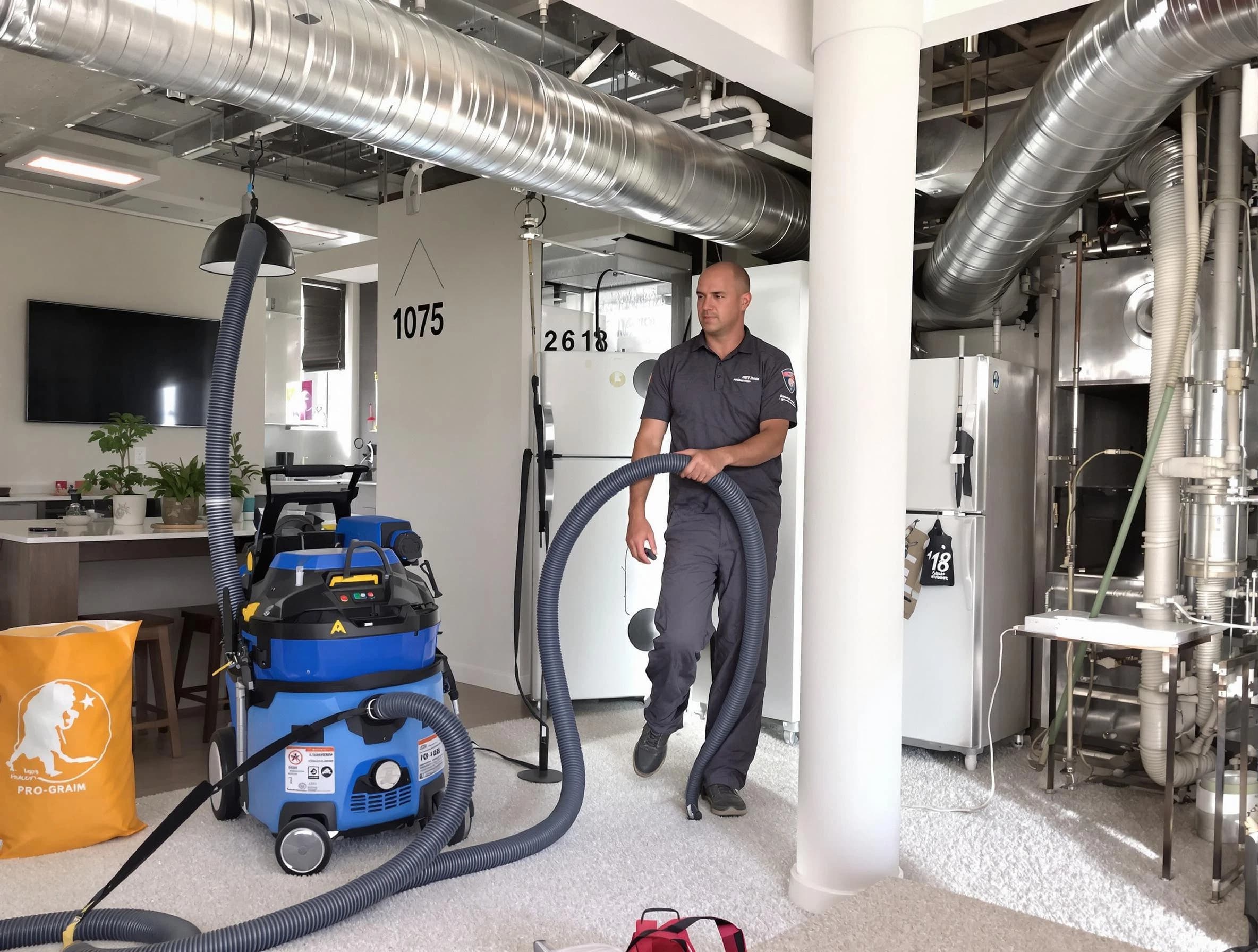 Edmond Air Duct Cleaning expert performing detailed indoor duct cleaning for improved air quality in Edmond