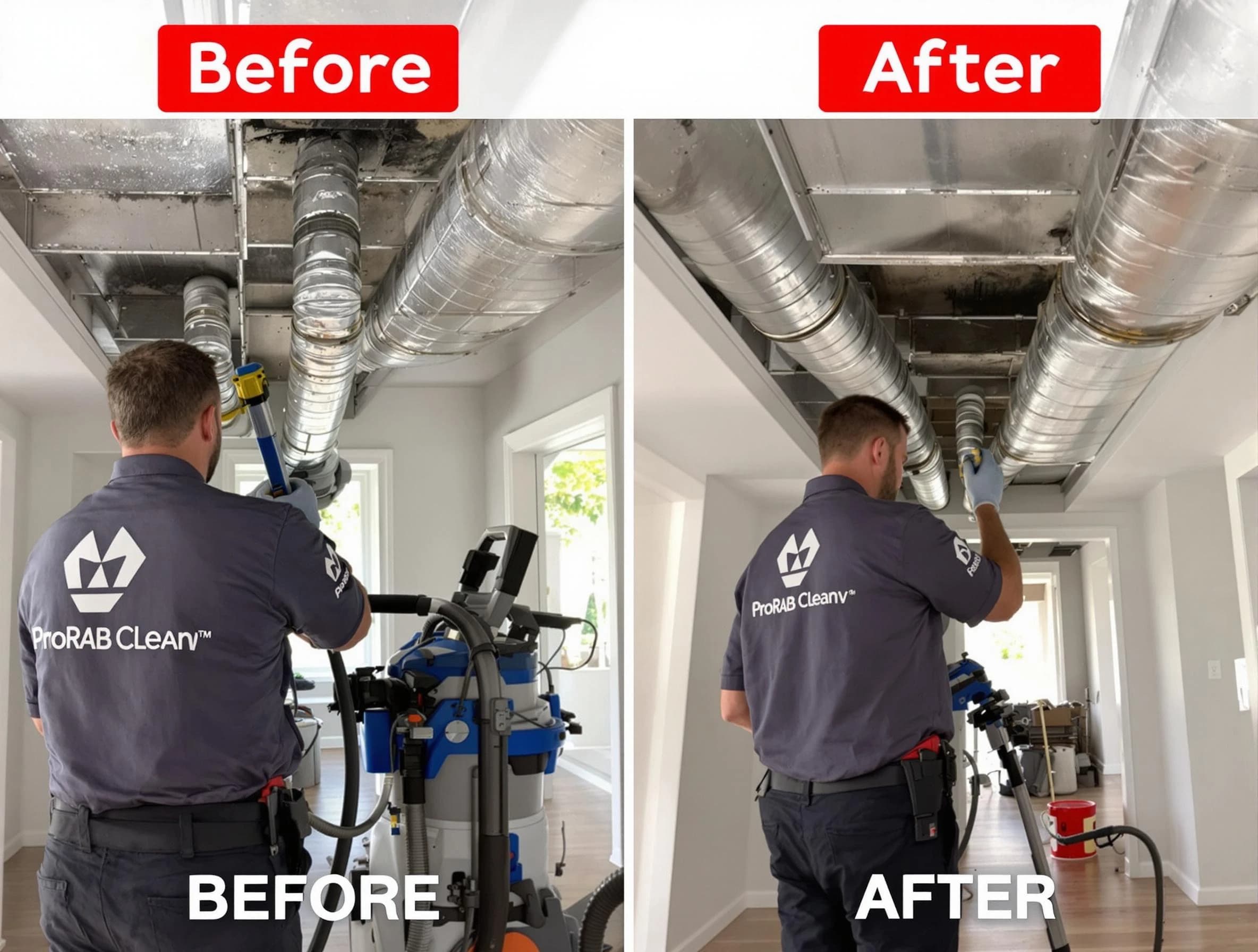 Edmond Air Duct Cleaning expert performing thorough residential duct cleaning in a Edmond home