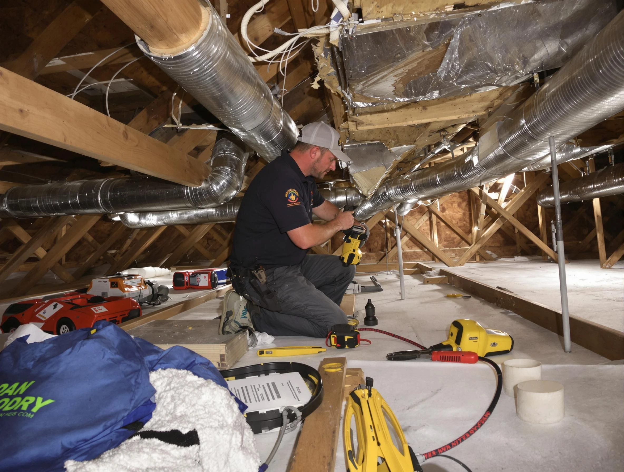 Professional air duct repair by Edmond Air Duct Cleaning in Edmond