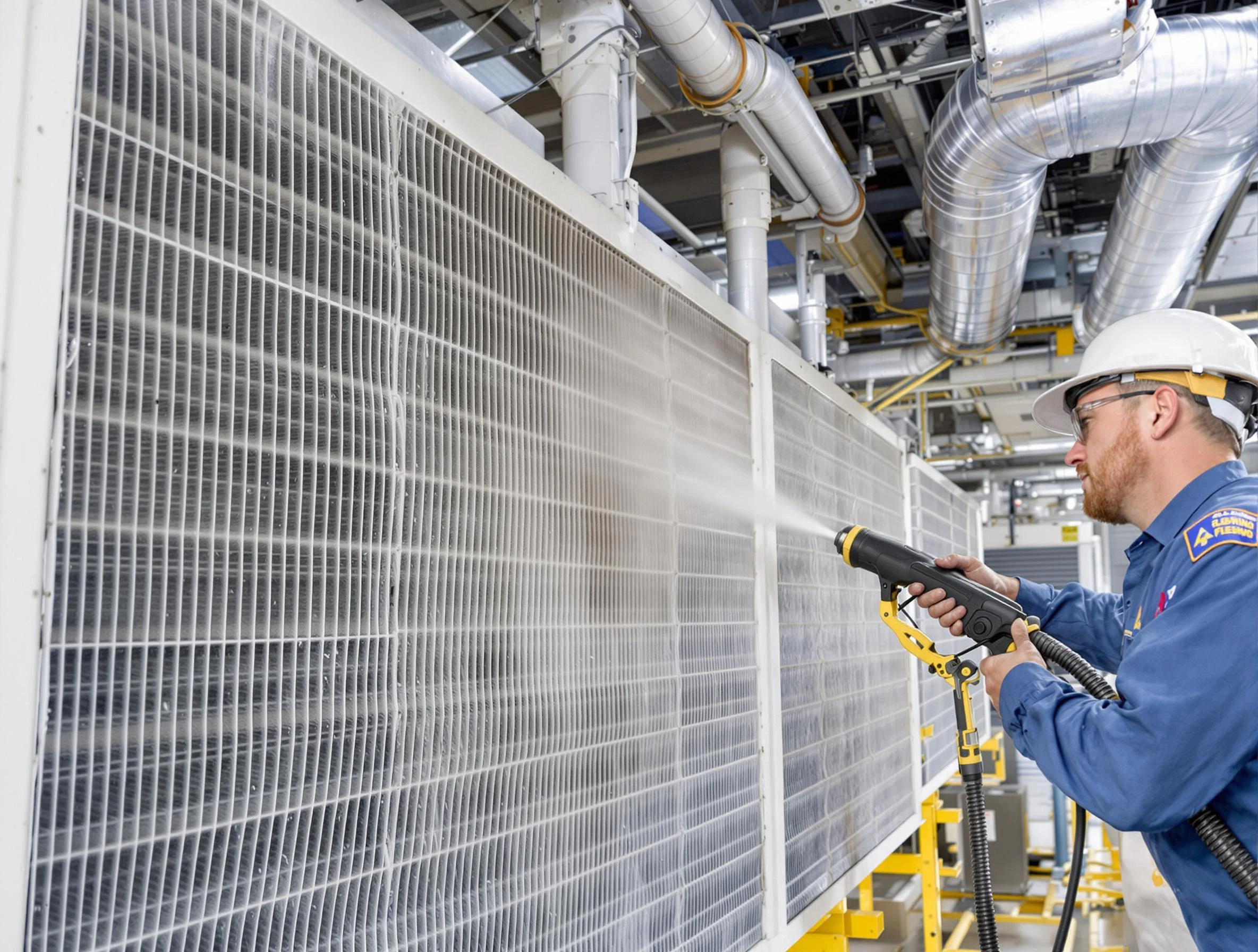 Professional commercial coil cleaning by Edmond Air Duct Cleaning in Edmond